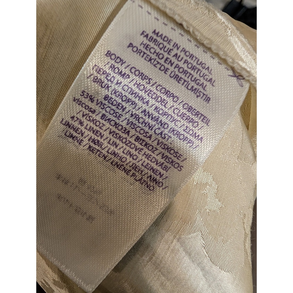 Ralph Lauren Purple Label Seth Floral Jacquard Linen Pants Cream 32x31.5 - Picture 6 of 8